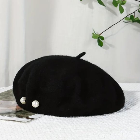 Elegant Bud Hat With Faux Pearl Decor, Sweet Style Versatile Casual Hat - Picture 2 of 2